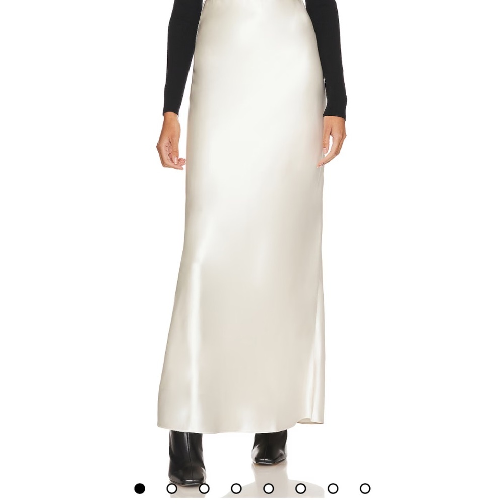 Line and dot dreamer maxi skirt in ivory